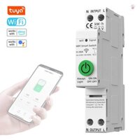 Tuya WiFi Thông Minh Tự Động Đóng Cửa Bảo Vệ Đa Năng Hiện Tại Giám Sát Điện Áp Đồng Hồ Đo Công Suất Bảo Vệ Giá Trị Có Thể Đặt Điện Thoại Di Động Điều Khiển Ứng Dụng Tương Thích Với Alexa