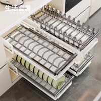 Tuyên Ngôn Cuộc Sống Giá Đựng Bát Đĩa Bằng Thép Không Gỉ Giá Đựng Bát Đĩa Thoát Nước Tủ Kéo Kiểu Ngăn Kéo Giỏ Đựng Bát Đ