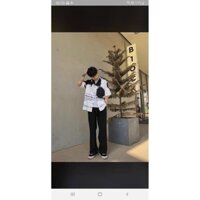 Tuyệt Áo sơ mi loang đen form rộng bigsize, somi cộc tay ulzzang nam nữ unisex cá tính loại 1