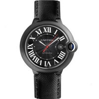Tuyệt Đẹp Full Thời Trang Thường Ngày Bền Đẹp Phù Hợp Với Đồng Hồ Nam CARTIER Da Thật Chính Hãng Ballon Bleu Mặt Số Đen, 42MM Thời Trang Kinh Doanh Cơ Khí Tự Động Nâng Cao Thường Ngày