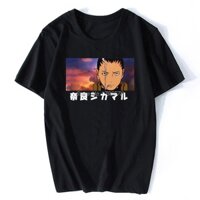 Tuyệt Đẹp Thời Trang Nara Shikamaru Áo Nam Anime Áo nam Cotton Bông Tai Kẹp Dạo Phố Áo Tee