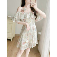 TUYỆT PHẨM ĐẦM XÒE NỮ TRỄ VAI NƠ CỔ BÈO NGỰC CỰC KỲ DUYÊN DÁNG TRẺ TRUNG