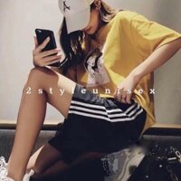 Tuyệt quần đùi ống rộng/ quần đùi 3 sọc thể thao năng động nam nữ  ྇ chất lượng