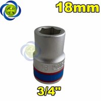 Tuýp 18mm loại 3/4 Kingtony 633518M loại ngắn 6 cạnh màu trắng – CÔNG TY TNHH DỤNG CỤ CƠ KHÍ THANH TRÚC