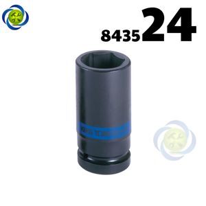 Tuýp 24mm 1 inch Kingtony 843524M loại dài 6 cạnh màu đen