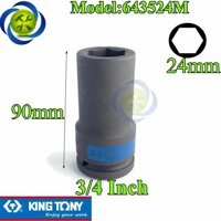 Tuýp 24mm 34 Kingtony 643524M 6 cạnh màu đen dài