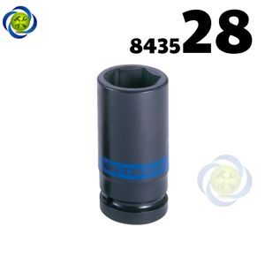 Tuýp 28mm 1 inch Kingtony 843528M loại dài 6 cạnh màu đen