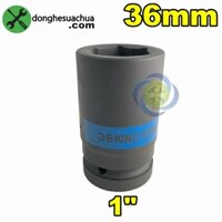 Tuýp 36mm 1 inch Kingtony 843536M loại dài 6 cạnh màu đen