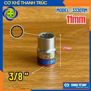 Tuýp 3/8" bông 11 Kingtony 333011M
