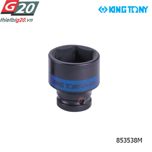 Tuýp 38mm loại 1 inch ngắn màu đen 6 cạnh Kingtony 853538M