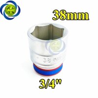 Tuýp 38mm loại 3/4 Kingtony 633538M loại ngắn 6 cạnh màu trắng