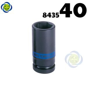 Tuýp 40mm 1 inch Kingtony 843540M loại dài 6 cạnh màu đen