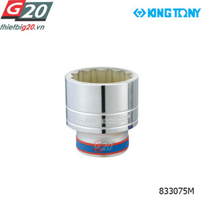 Tuýp 75mm loại 1 inch ngắn 12 cạnh Kingtony 833075M
