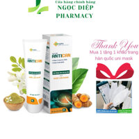 Tuýp bôi sẹo bỏng Vietlife Antican, Hỗ trợ bỏng sẹo thâm từ dược liệu Nano-Tái tạo tế bào da mới, mát da tuýp 50g