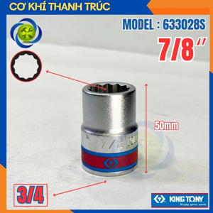 Tuýp bông Kingtony 633028S 7/8 3/4"