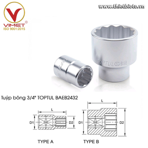 Tuýp bông Toptul BAEB2432