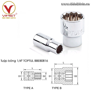 Tuýp bông Toptul BBEB0816