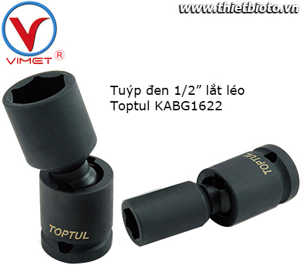 Tuýp đen 1/2" lắt léo Toptul KABG1622