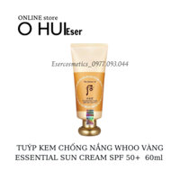 TUÝP KEM CHỐNG NẮNG WHOO VÀNG ESSENTIAL SUN CREAM SPF 50+  60ml _ESERsample