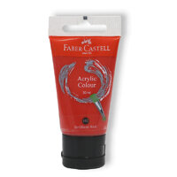 Tuýp màu vẽ acrylic 30ml briliant red đỏ tươi Faber 183021