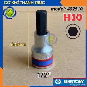 Tuýp mũi lục giác H10 Kingtony 402510 - 1/2"