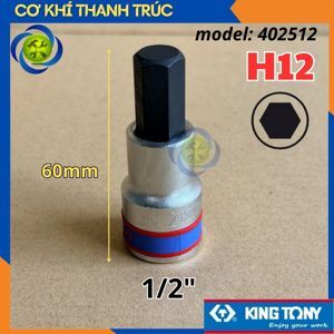 Tuýp mũi lục giác H12 Kingtony 402512 - 1/2"