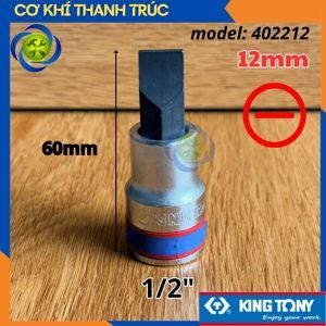 Tuýp mũi vít dẹp 12mm chuôi 1/2 Kingtony 402212