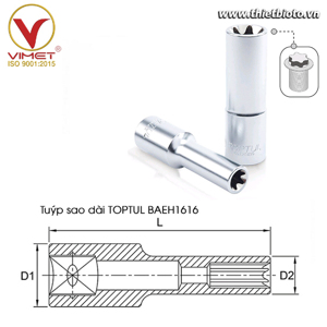 Tuýp sao dài Toptul BAEH1616