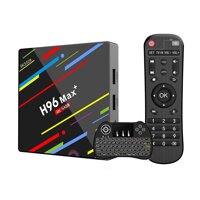 TV Box Android 8.1 QPLOVE H96 Max+ Smart Android TV Box 4GB 32GB with Backlight Keyboard RK3328 64Bits CPU Support 2.4G Wifi/100M LAN/3D/KD18.0/USB...