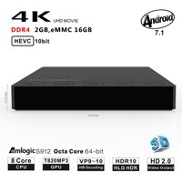 TV Box Beelink mini m8s pro - Tặng tai nghe bluetooth - Android 7.1 CPU s912 8 nhân ram 3gb DDR4 32gb