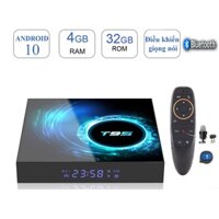tv box T95 điều khiển cử chỉ và giọng nói tiếng việt có Bluetooth 4GB RAM 32GB ROM android 10 voice wifi kép 2 băng tần