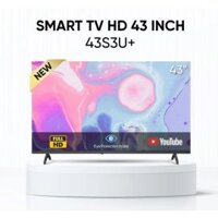 TV Coocaa 43-inch FHD 43S3U+(full HD, Hệ điều hành Coolita 3.0, smart, 60Hz - webOS 4,5; Loa 2.0 20W; HDR 10+