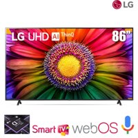 TV LG 86-inch 4K UR8050PSB 120Hz Native - webOS 23; α7 Gen6 AI 4K; AI ThinQ; AirPlay 2; AI Sound Pro 20W