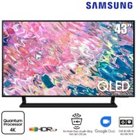 TV Samsung 43-inch Q60B - QLED 4K, công nghệ Quantum Dot, đèn nền Dual LED, Multiple Voice Assistants