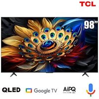 TV TCL 98 nch QLED 4K 98C655 60Hz - loa Onkyo 2.1; 450 nits; Chip AIPQ Engine 3.0; Tìm kiếm giọng nói rảnh tay\, xuất xứ:Việt Nam