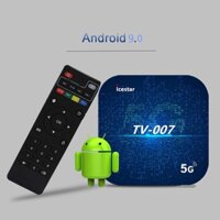 Tv007 5g smart tv box android 9.0 k wifi amlogic s905l hd 3d android tv box media player hỗ trợ trò chơi 3d