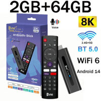 TV98 ATV Stick 8K Smart TV Stick hỗ trợ Android 14 video 4K BT5.0 WiFi 6 Allwinner H313 Quad Core điều khiển bằng giọng nói Smart TV stick m98 y10 I8BY