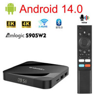 Tv98 ATV W2 TV BOX ANDROID 14 tv98 ATV Amlogic s905w2 IPTV 5 gam kép Wifi 8K 4K phương tiện truyền thông máy nghe nhạc bằng giọng nói từ xa PK tv98 Pro Set Top Box so0u