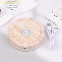 Tweeduj Xoay Hiển Thị Đứng Cho Pha Lê Thủy Tinh Nghệ Thuật Tốc Độ Có Thể Điều Chỉnh Xoay Nền Tảng 4.5 "7 Chế Độ Đèn LED Xoay Màn Hình Đứng VN