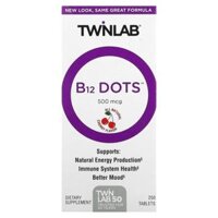 Twinlab B12 Dots Cherry 500 mcg 250 Tablets