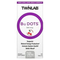 Twinlab B12 Dots Cherry 500 mcg 100 Tablets