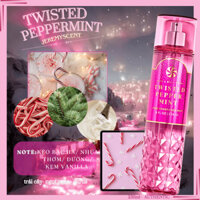 TWISTED PEPPERMINT Body Mist 236ml - Xịt Thơm Bath And Body Works