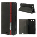 Two-color Flip Leather Stand Case for Sony Xperia Z3 Compact D5803 M55w - Black