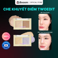 Twoedit by Luna Kem che khuyết điểm, bảng 2 ô màu Skin Cover Conceal Palette 3g