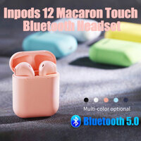 TWS 5.0 Nhiều Màu Tùy Chọn Dễ Thương Phong Cách Đơn Giản Tai Nghe Bluetooth Macaron Touch Cho Inpods 1 2