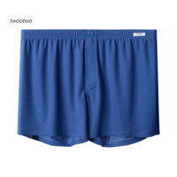 (Twt) Quần short thiết kế Boxer Quần short thiết kế lưới Quần short nam mùa hè băng lụa thoáng khí Quần short co giãn nhẹ Quần short mặc nhà thông thường dành cho người mua Đông Nam Á