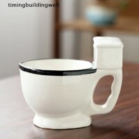 Twvn Toilet Ceramic Mug 300ml Coffee Tea Milk Ice Cream Cup Water Cup Christmas gifts QDD