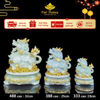 Tỳ Hưu Chất Liệu Bột Đá Xanh Ngọc Xuất Xứ Đài Loan ( Vật Phẩm Phong Thuỷ ) - Đồ Thờ Cát Tường