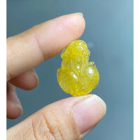 Tỳ hưu thạch anh tóc vàng - size mặt dây