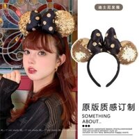[Tỷ lệ khen ngợi 91%] Băng đô Minnie đính cườm vàng Chạy công chúa Mũ đội đầu mặt nhỏ Thích hợp cho phụ kiện tóc Disney cc20250322